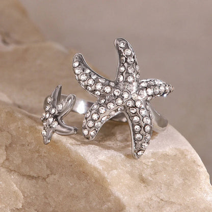 [GALE]Marina Starfish Diamond Ring
