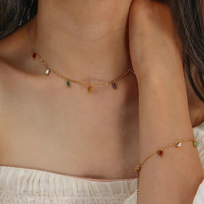 [GALE]Josephine Gemstone Necklace