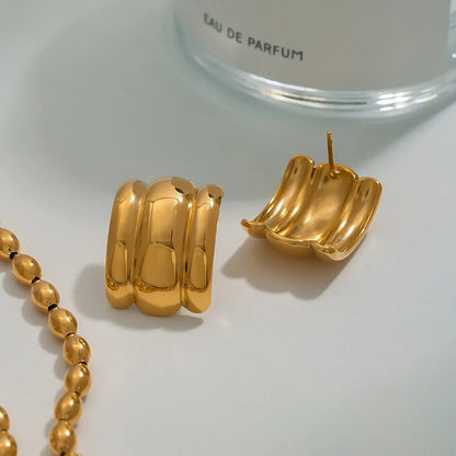 [GALE]Angela Gold Arch Earrings