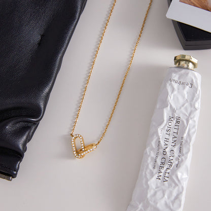 [GALE]Zoelle Interlocking Diamond Pendant