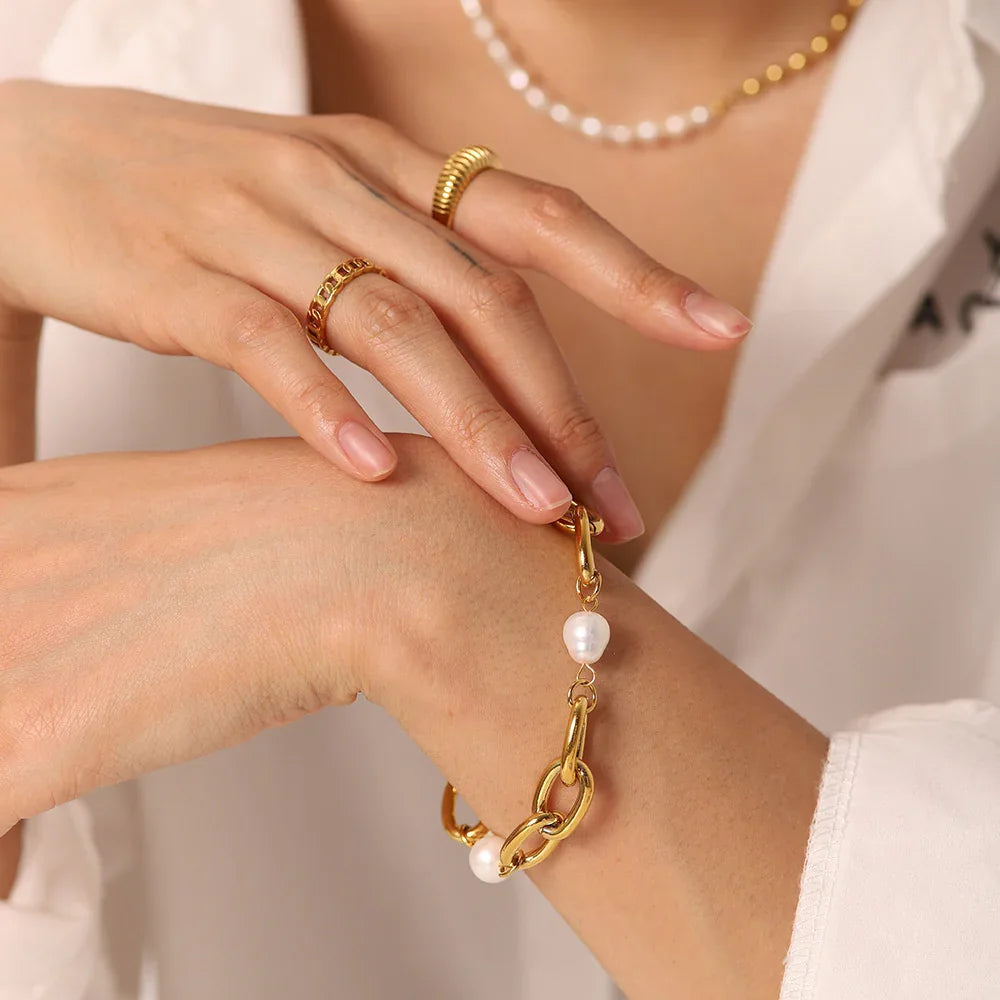 [GALE]Serafina Freshwater Pearl Bracelet