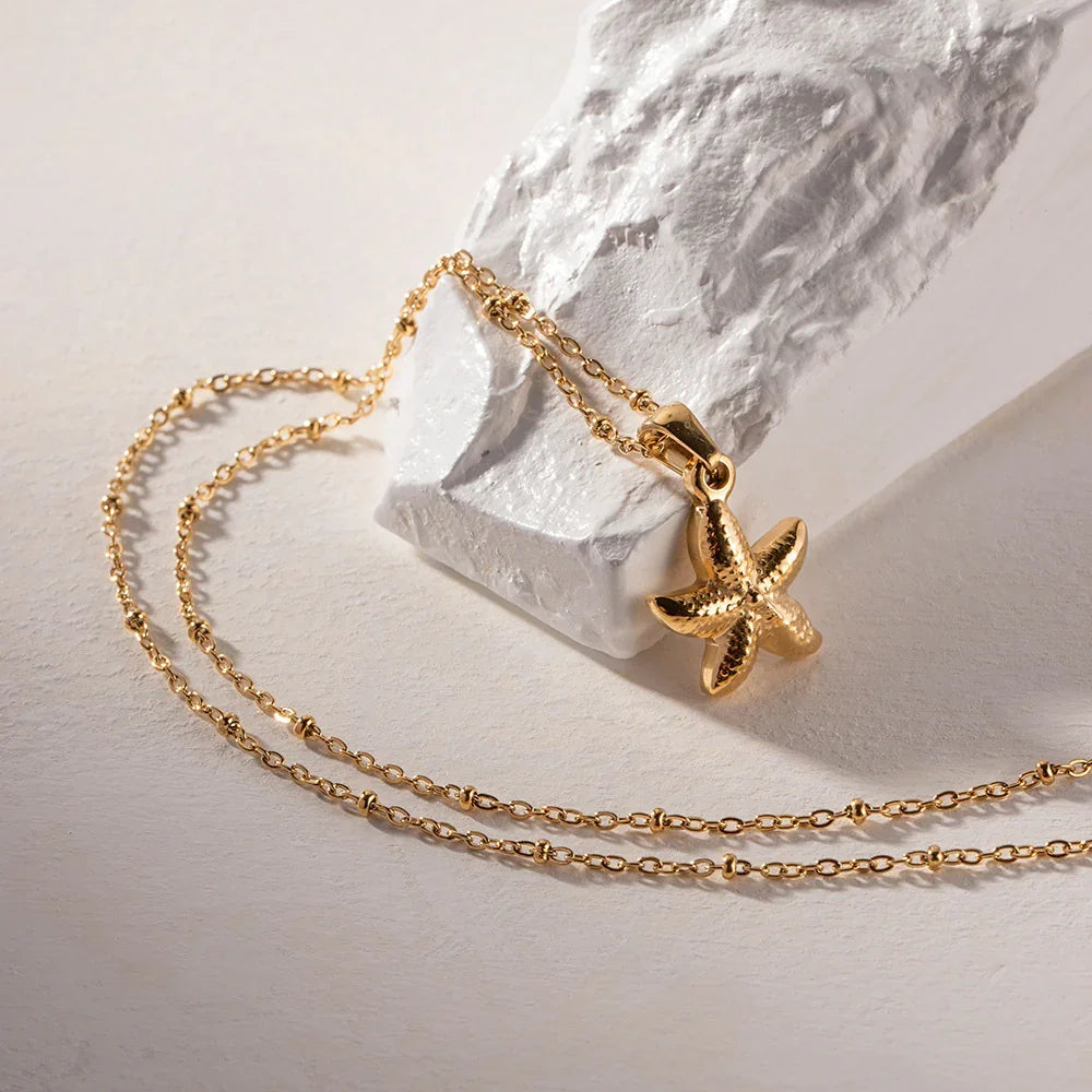 [GALE]Emmie Gold Starfish Pendant