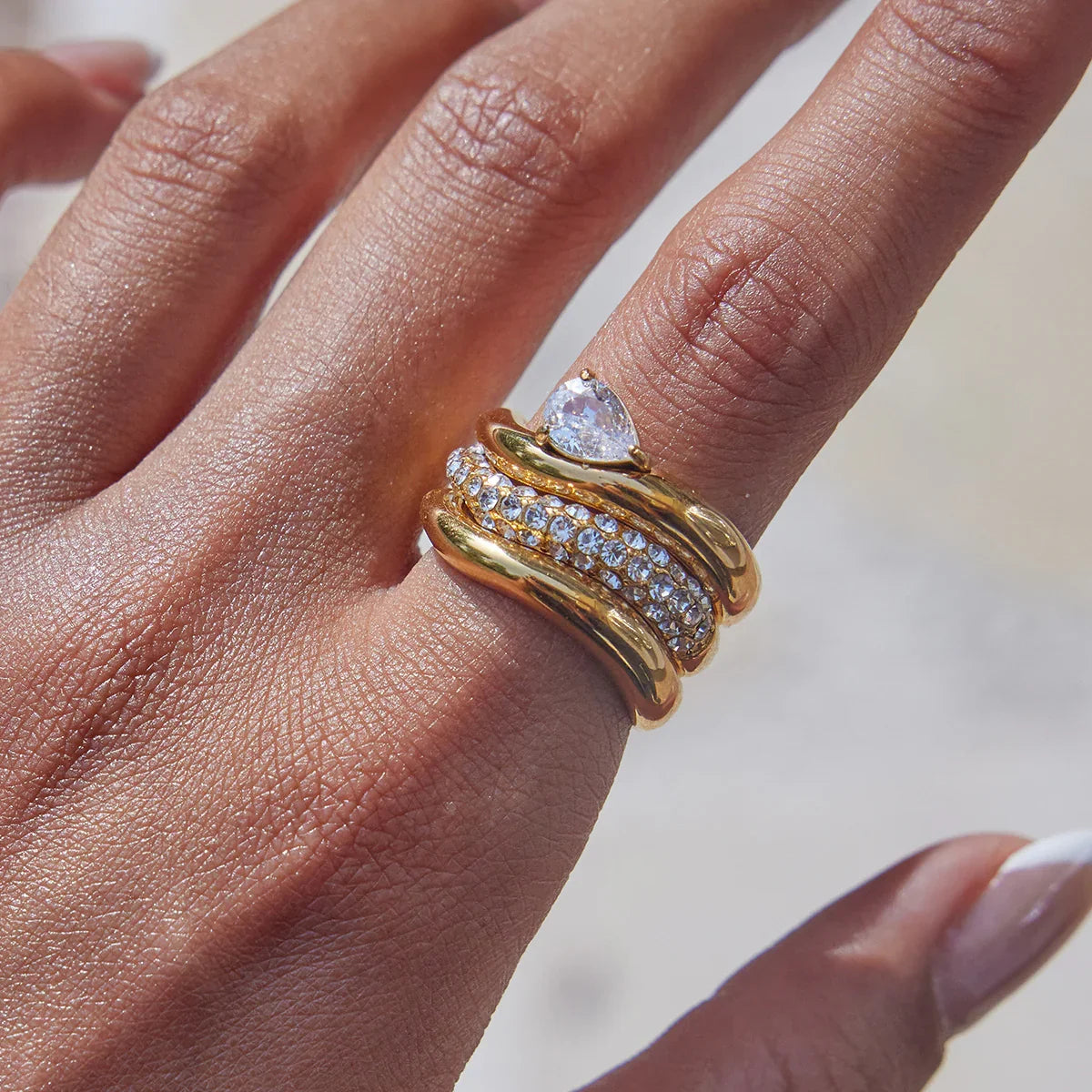 [GALE]Noemi Curated Ring Stack Collection