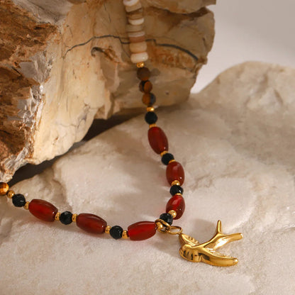 [GALE]Sierra Tiger Eye Beads Necklace
