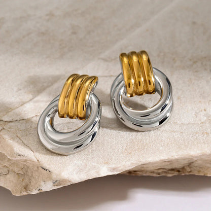 [GALE]Luna Layered Hoop Earrings