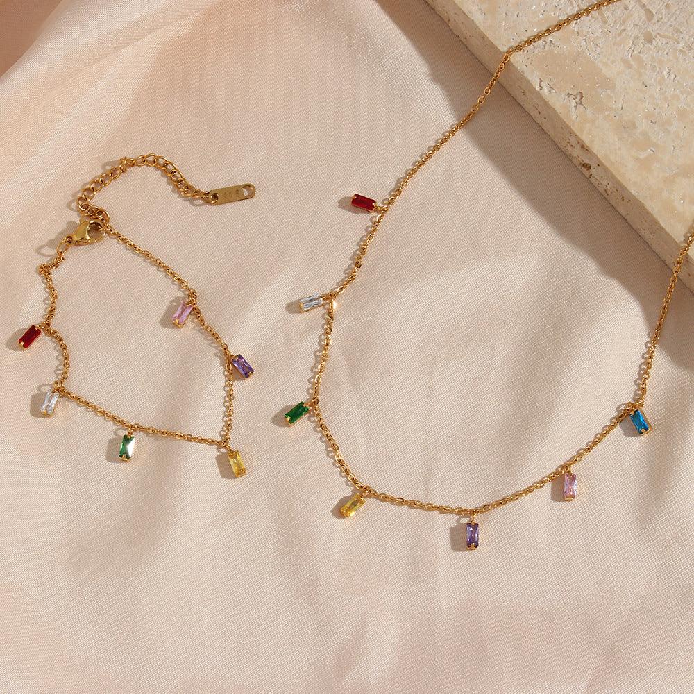 [GALE]Josephine Gemstone Necklace