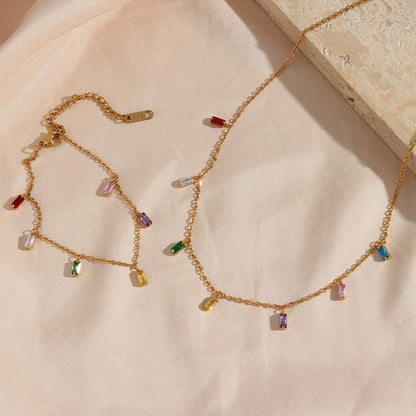 [GALE]Josephine Gemstone Necklace