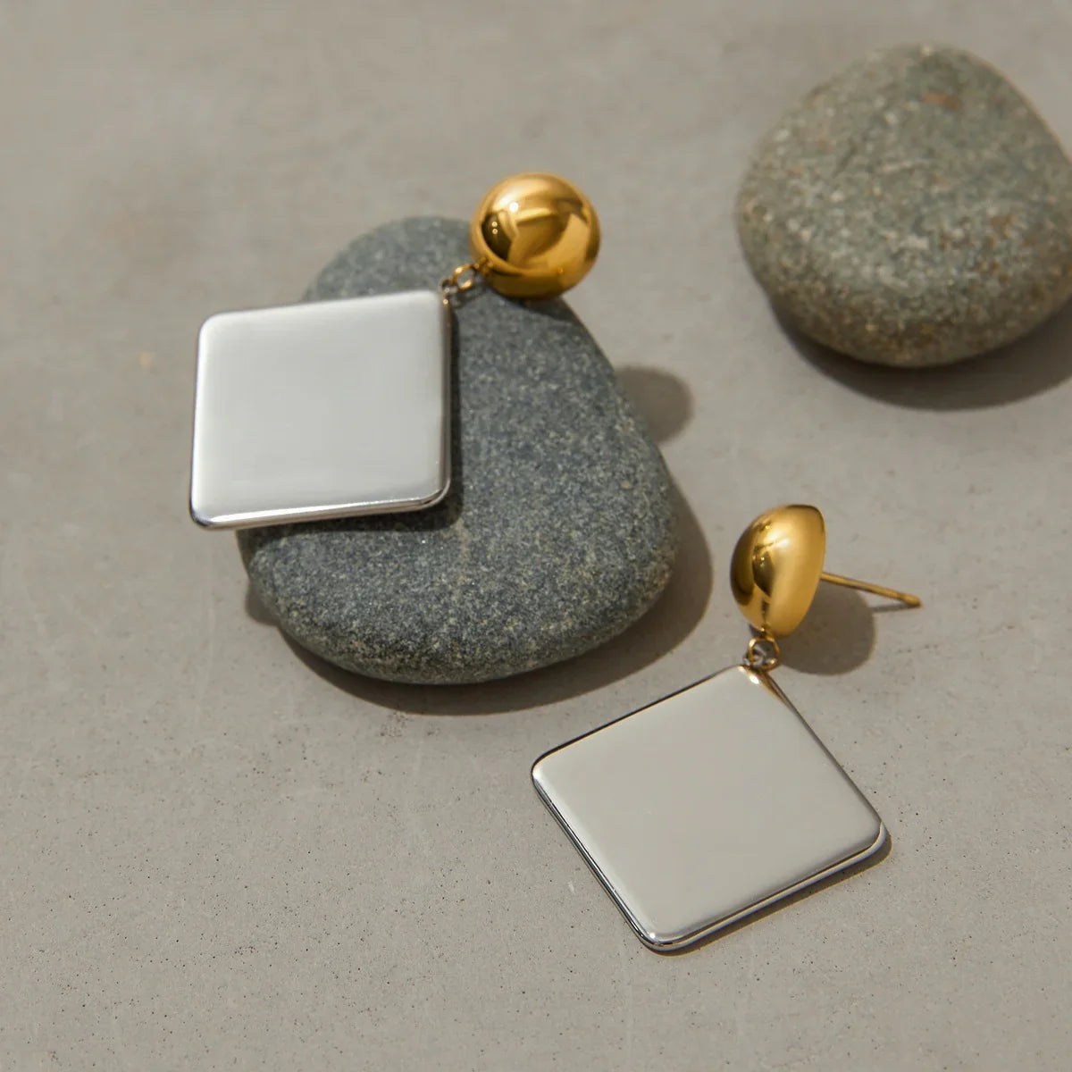 [GALE]Kelly Geometric Drop Earrings