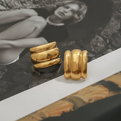 [GALE]Angela Gold Arch Earrings