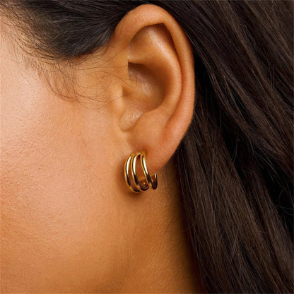 [GALE]Cradle Gold Earrings