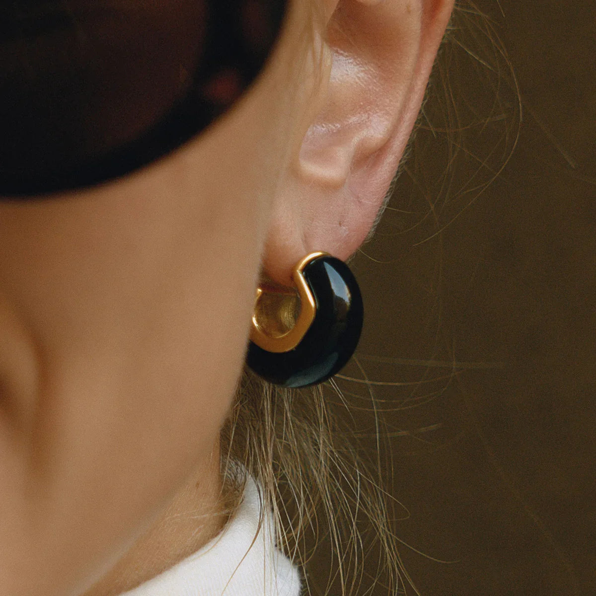 [GALE]Lexi Chunky Enamel Hoops