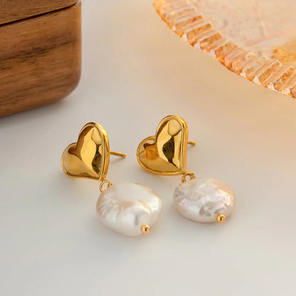 [GALE]Blanche Freshwater Pearl Earrings