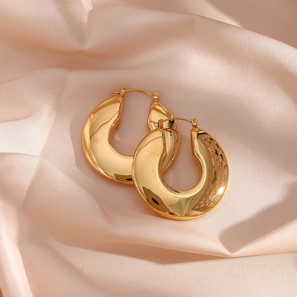 [GALE]Kayleigh Chunky Hoop Earrings