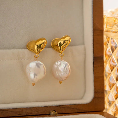[GALE]Blanche Freshwater Pearl Earrings