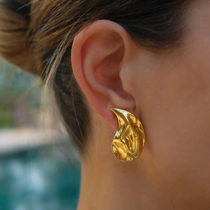 [GALE]Raven Vintage Teardrop Earrings