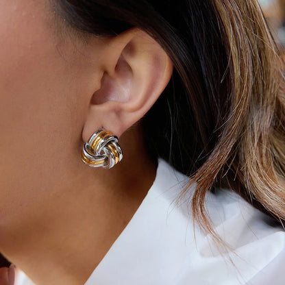 [GALE]Avielle Chunky Gold Knot Earrings