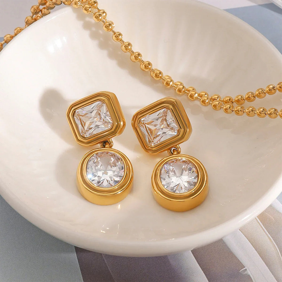 [GALE]Amanda Diamond Earrings