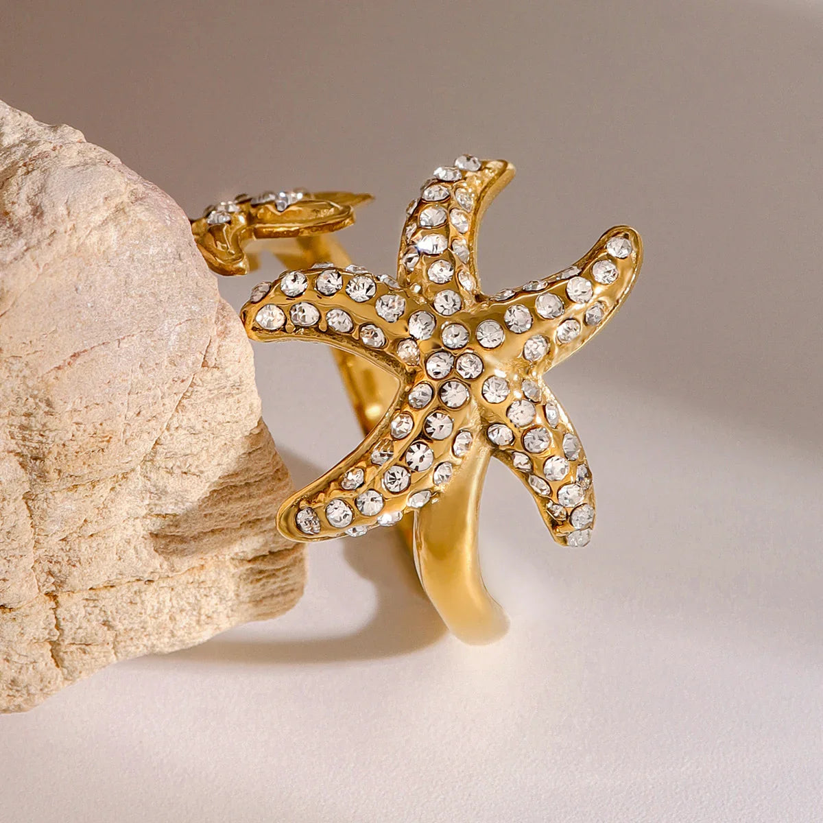 [GALE]Marina Starfish Diamond Ring