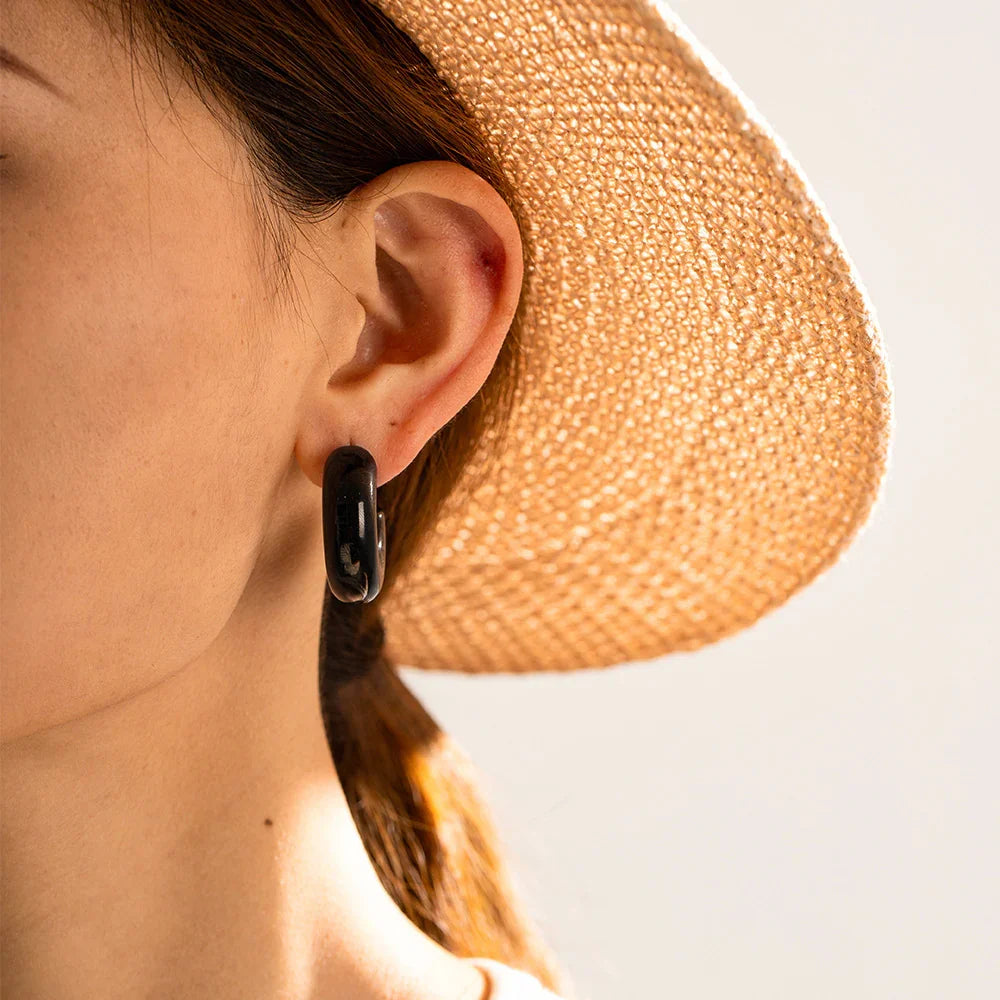 [GALE]Natalia Chunky Gold Hoops