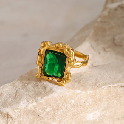 [GALE]Priscilla Emerald Ring