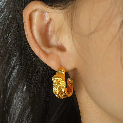 [GALE]Ashley Gold Earrings