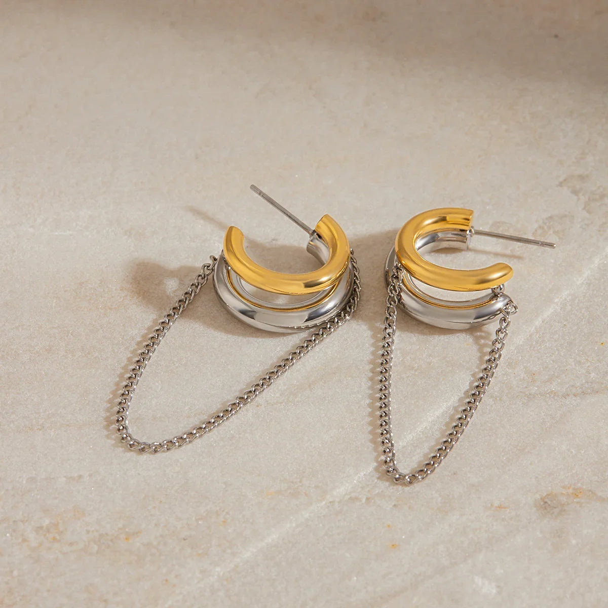 [GALE]Galilea Link Chain Hoops