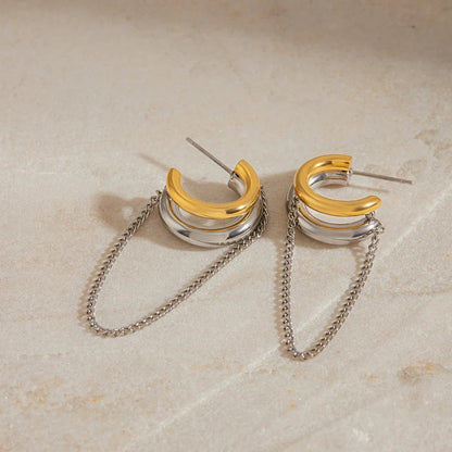[GALE]Galilea Link Chain Hoops
