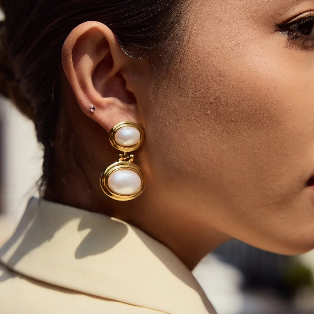 [GALE]Winnie Freshwater Pearl Earrings