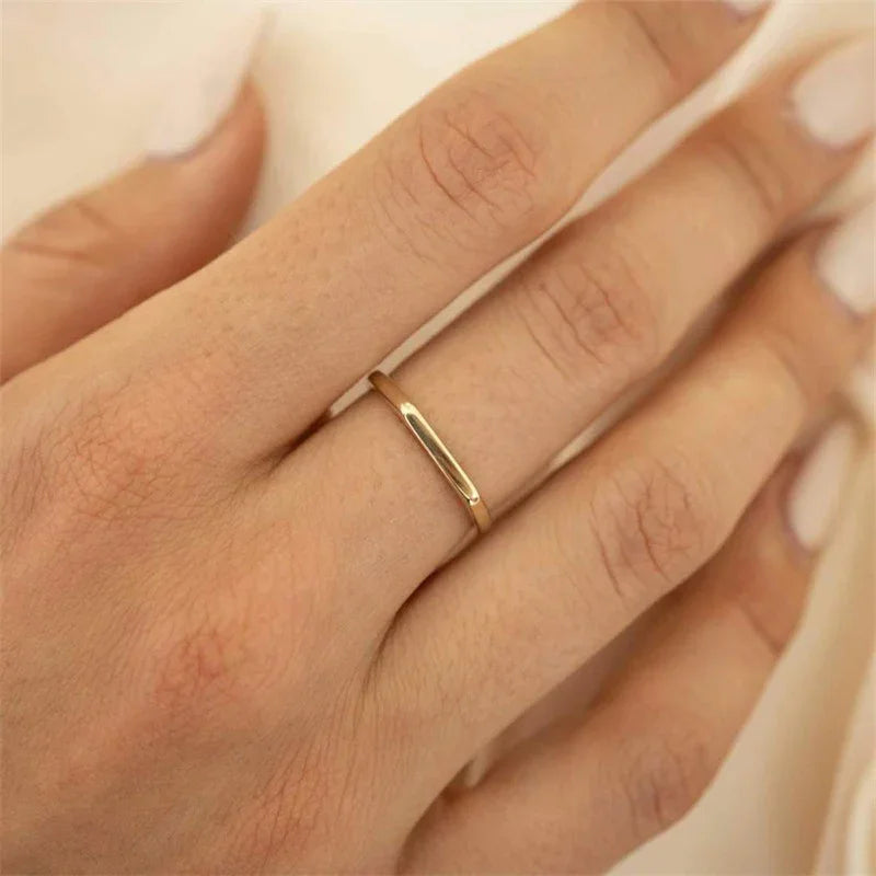 [GALE]Sasha Geometric Gold Ring