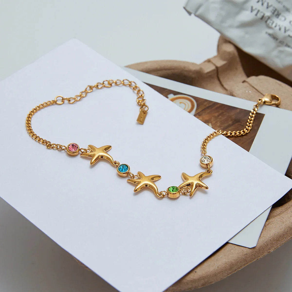[GALE]Kristine Golden Starfish Bracelet