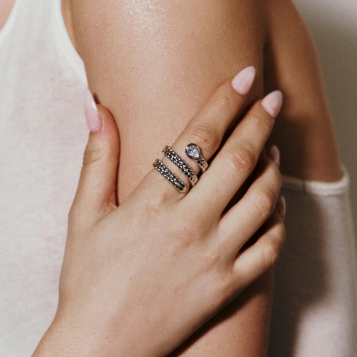[GALE]Davina Gold Serpent Ring