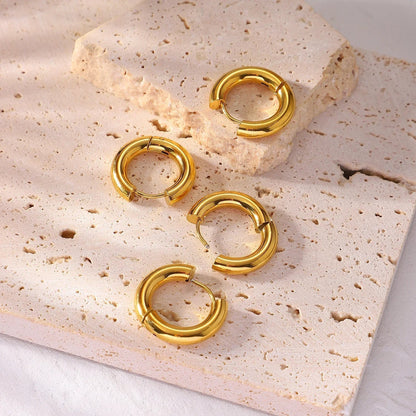 [GALE]Bold Round Hoops