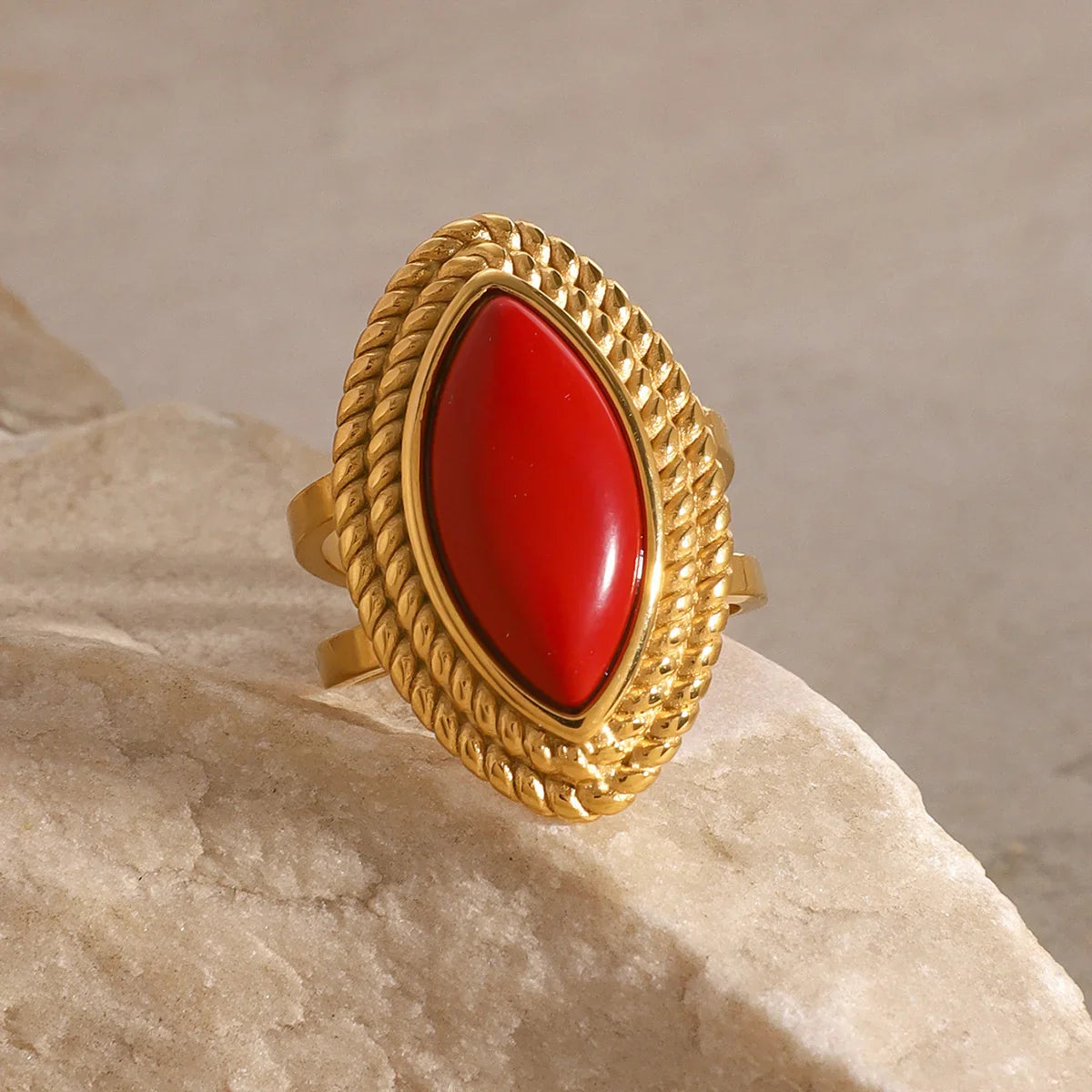 [GALE]Heidi Marquise Gold Ring