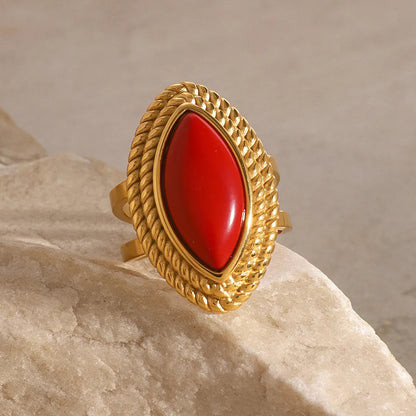 [GALE]Heidi Marquise Gold Ring