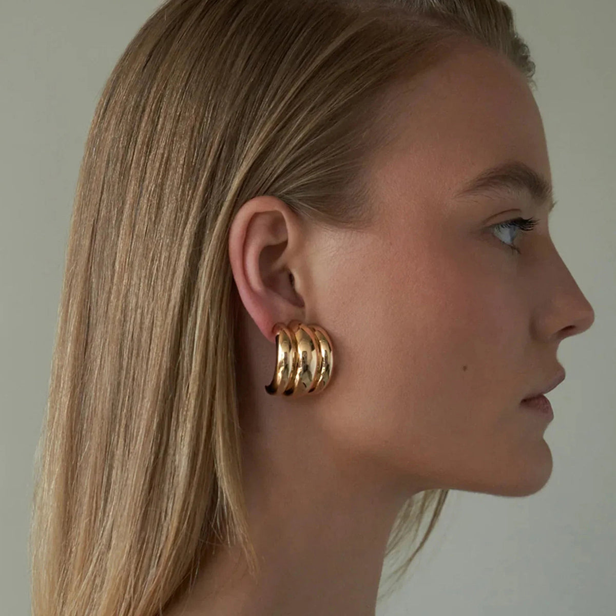 [GALE]Angela Gold Arch Earrings
