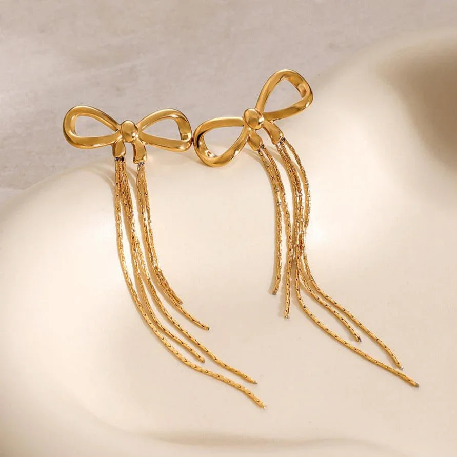 [GALE]Yvette Bow Earrings