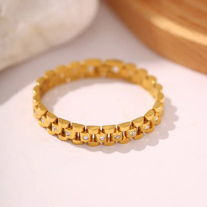 [GALE]Gold Watchband Bracelet