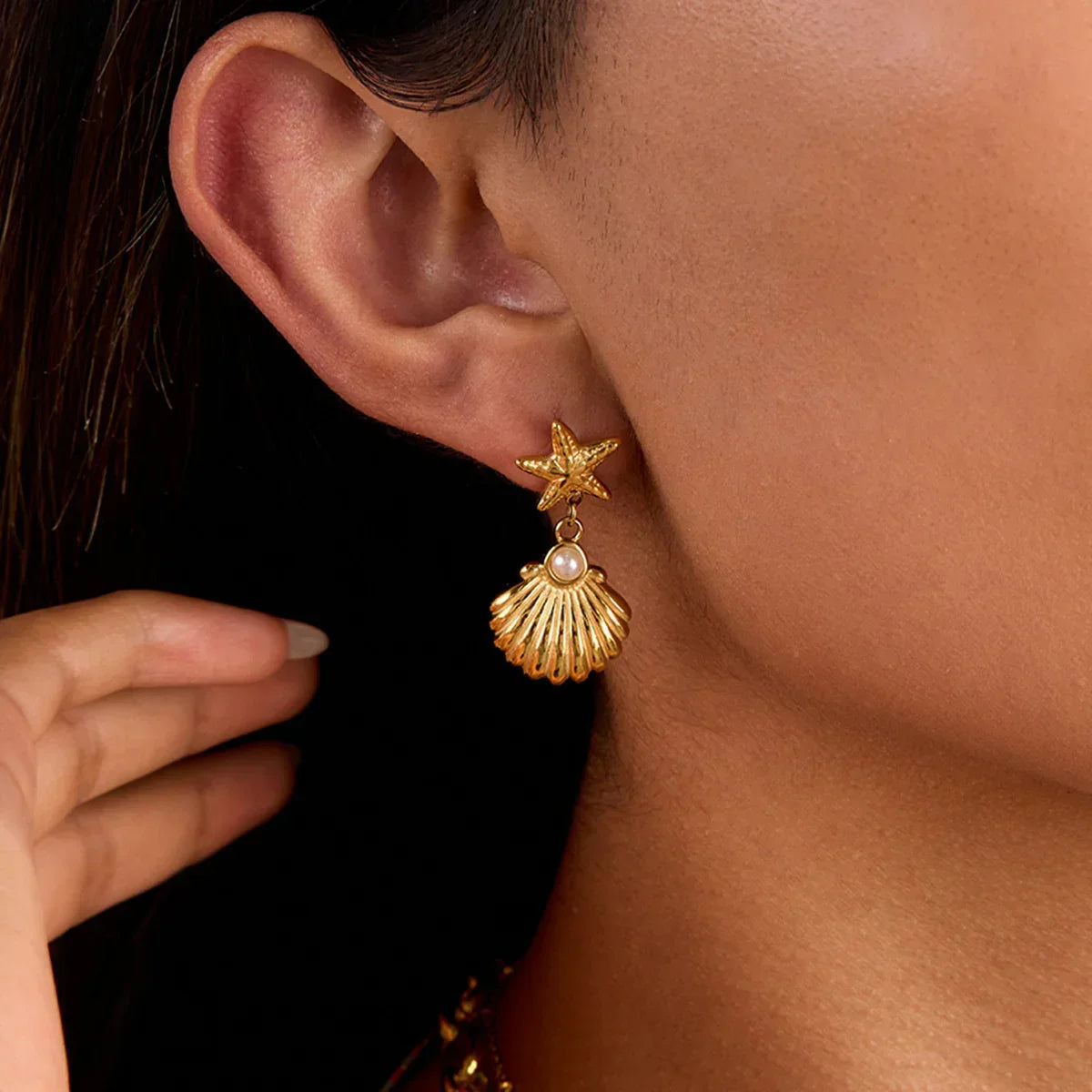 [GALE]Bernadette Freshwater Pearl Earrings