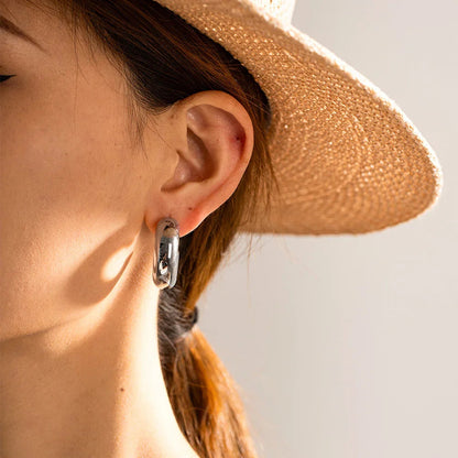 [GALE]Natalia Chunky Gold Hoops