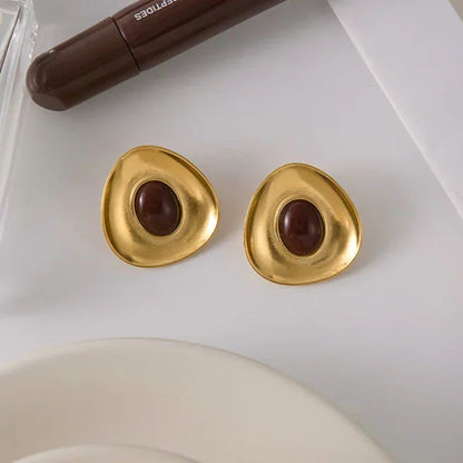 [GALE]Orissa Gold Enamel Earrings