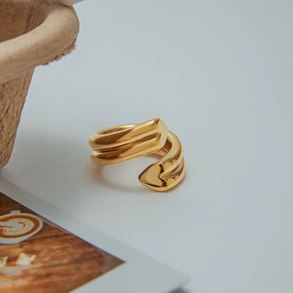 [GALE]Tara Heart Twist Gold Ring