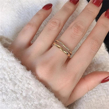 [GALE]Olivia Layered Gold Ring