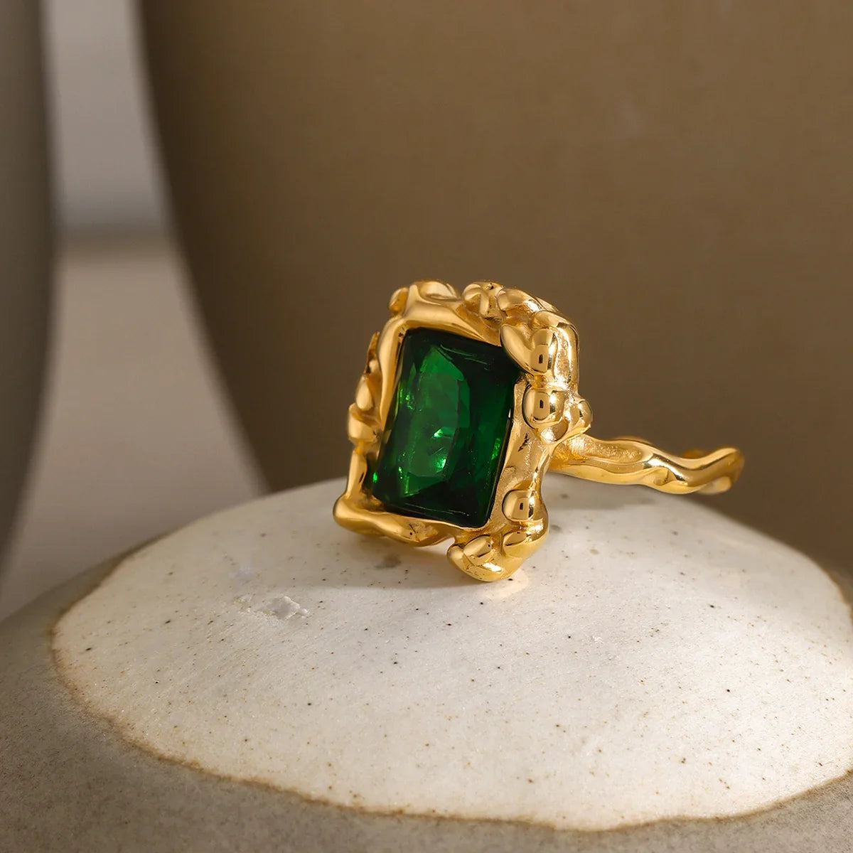 [GALE]Priscilla Emerald Ring