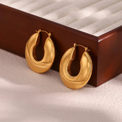 [GALE]Kayleigh Chunky Hoop Earrings