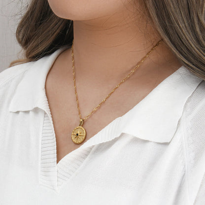 [GALE]Ellie Compass Necklace