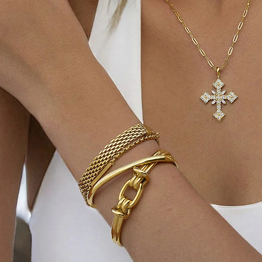 [GALE]Luce Gold Knot Bangle