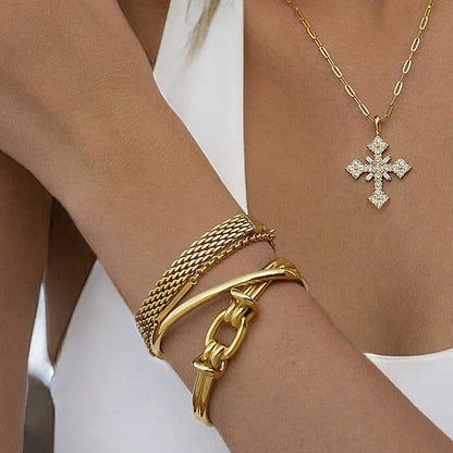 [GALE]Luce Gold Knot Bangle