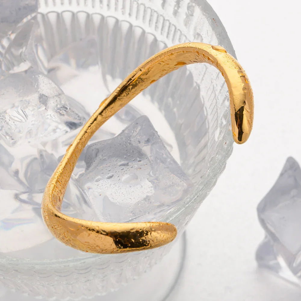 [GALE]Audrina Contemporary Gold Bangle