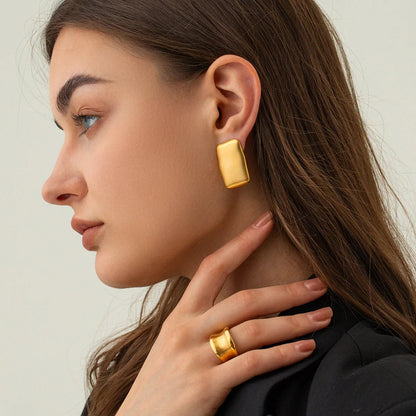 [GALE]Olive Gold Earrings