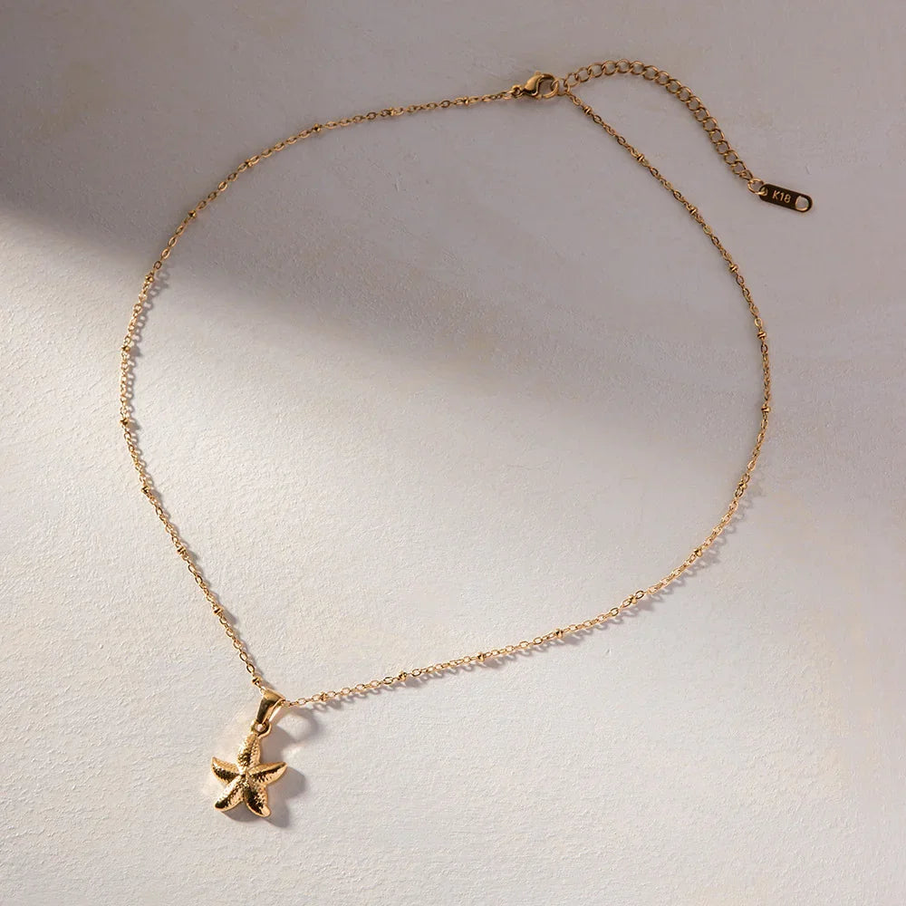 [GALE]Emmie Gold Starfish Pendant
